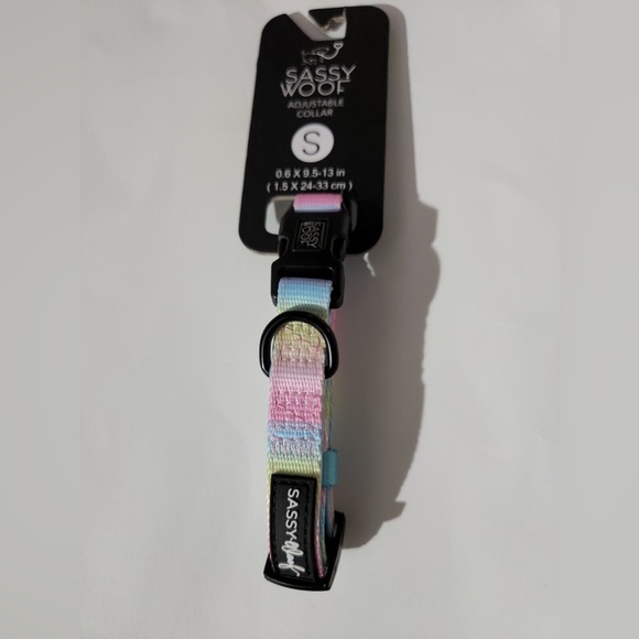 Sassy Wolf - Multicolored Dog Collar (S) NWT - Picture 1 of 3